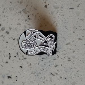 I Did My Best Skull Skeleton Macabre Death Spooky Grave Tombstone Lapel Pin